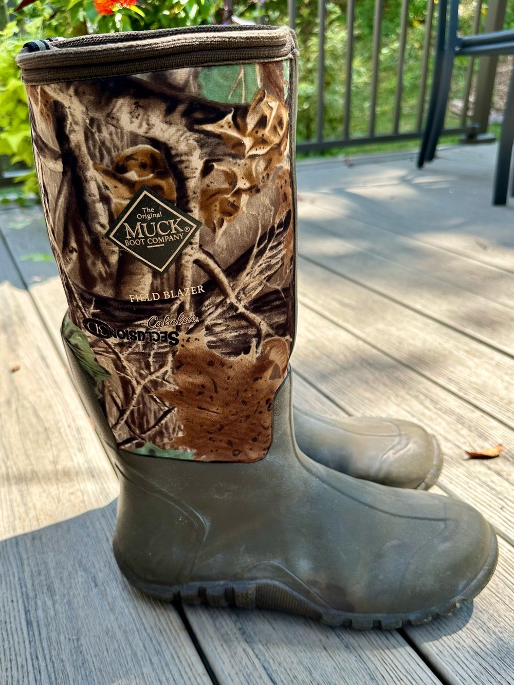 Muck Boot Company Men’s Field Blazer Waterproof Hunting Boots - Olive/Camo